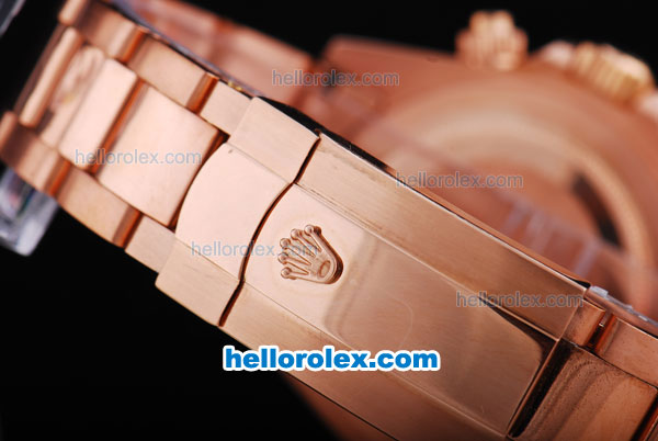 Rolex Daytona Chronograph Automatic Movement Rose Gold Case with Rose Gold Dial - Click Image to Close